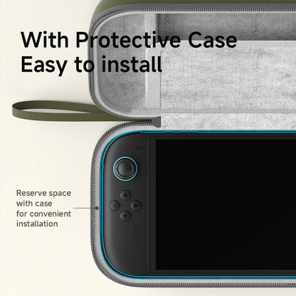 Hagibis Carrying Case for Switch 2 Hard Shell Portable Travel Pouch Dual-sided Bag for NS2 Accessories with 10 Game Cartridges