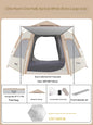 캠핑용품 땡처리 6-8 Person Camping Equipment Tent Waterproof Windproof Sun Shelter Instant Setup Family Tent for Outdoor