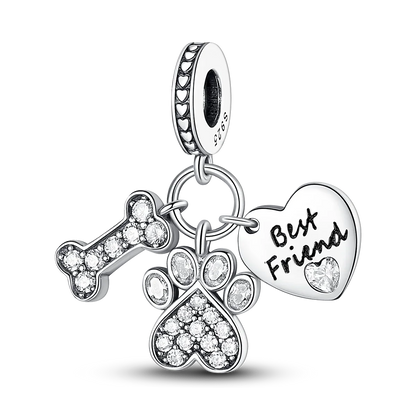 Charms Bead 925 Sterling Silver Pink Butterfly Luminous Firefly Dangle