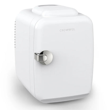 Crownful 4L Mini Fridge 110V 220V Beauty Makeup Skincare Refrigerator AC/DC Heated Cooling Beauty Refrigerator Car Mini Fridge