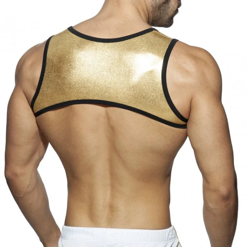 Party Clip Harness Men Shoulder Strap Neoprene Tank Top for Athletic ,Fitness, Club, Bar Stage Show ,You Can Use It ,Up To You.