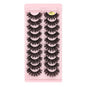 SHIDISHANGPIN 3/5/16 Pairs Natural Long False Eyelashes Dramatic Fluffy 3D Mink Lashes Wispy Wholesale Eye Lashes Thick Cils