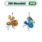 5PCS Solar-Powered Hanging Metal Ladybug Light  Garden Decor  Lady Sculpture with Bouncy Springs Summer Outdoor Art Decorations