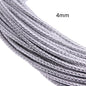 5m 3/4/6mm Braided Leather Cord Rope Strip Thread for DIY Pendant Neck Weaving Bracelet Jewelry Making Supplies Crafts Accessory