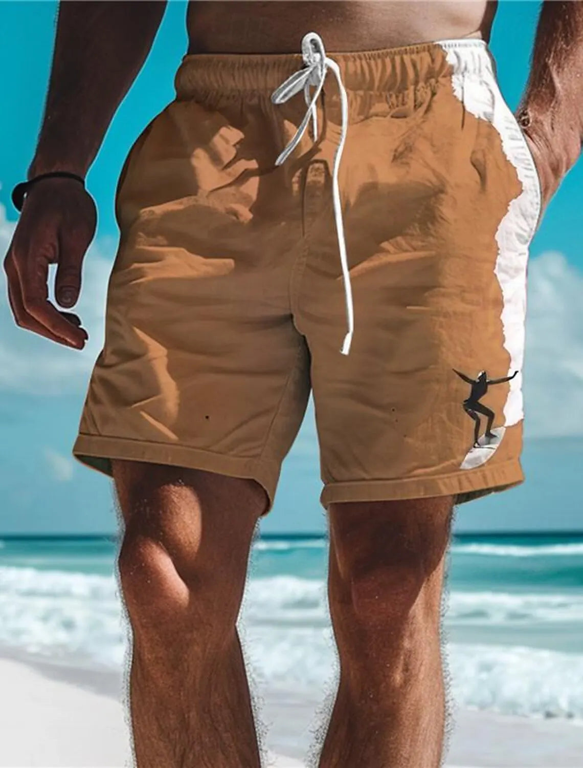 Men's Hawaiian Swim Trunks 3D Surf Print Beach Shorts Quick Dry Outdoor Leisure Sports Shorts Swimwear Fashion Men's Shorts