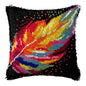 Latch Hook Rug Kit Pastel Embroidery Home decorations Pillow Case Set with Ergonomic Hook Tools