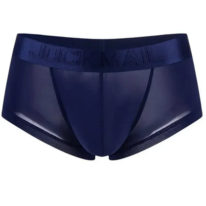 Sexy Underwear Men Boxer Panty Shorts Ice Silk Original  Panties Breather Boxer Briefs Ultra-thin Transparent Fun Gay Underwear