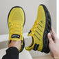 Men's Thick Soled Sports Shoes for Spring and Summer Women's Breathable and Shock-absorbing Fashionable Running Shoes Bare Foot