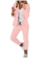 2 Piece Women's Autumn Winter Suit Fashion Slim Fit Lace-Up Small Feet