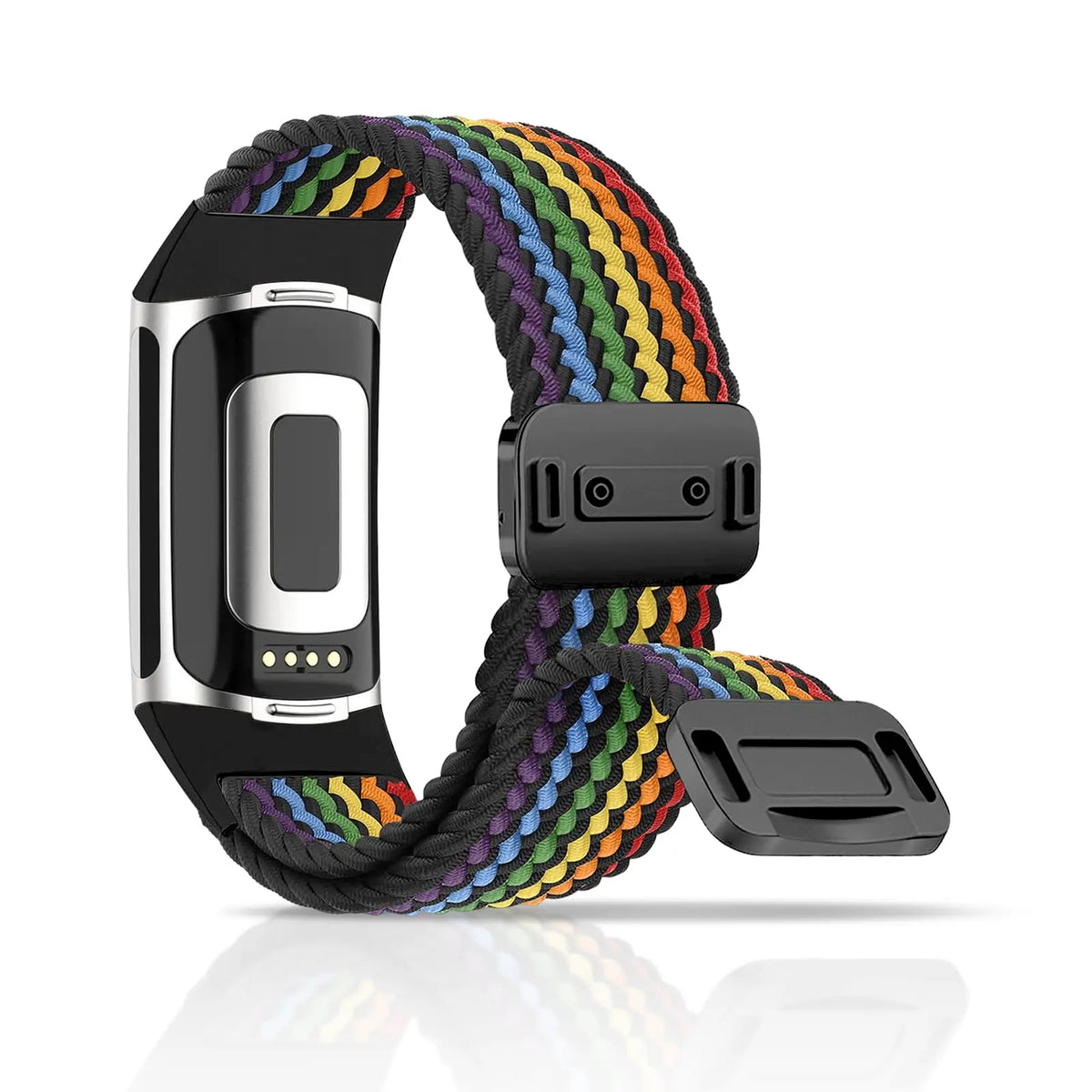 Fitbit Charge 5 & 6 Braided Nylon Band - Magnetic Clasp Strap