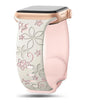Apple Watch Two-Tone Floral Silicone Band