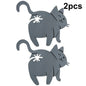 Hot Sale 2pcs 3D Cat Butt Bread Bag Clip Snack Bag Sealing Clip Novelty Kitchen Gadget Food Storage Bag Clip For Cat Lovers