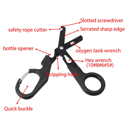 Survivor Shears: All-Black Multi-Use Rescue Tool