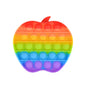 Rainbow Square Round Fidget Toys Push Bubble Sensory Toys Big Size 20cm Autism Needs Squishy Stress Relief Toys Children Gifts