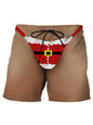 Summer New Men's Board Shorts Swimming Pants Drawstring Funny Shorts Fake Shorts Underwear Printed Micro Elastic Shorts