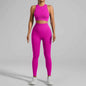 Seamless Ribbed High Waisted Yoga Set