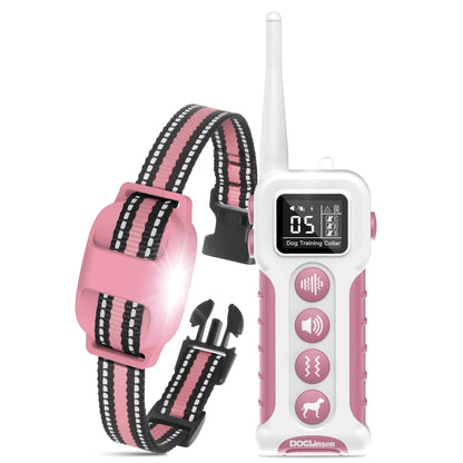 Safe Training Dog Collar No Shock, 3300ft Remote Control with Vibration Beep & Flashlight, Waterproof Pet Behavior For All Dogs