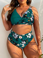 Plus Size High Waist Printed Bikini 4XL