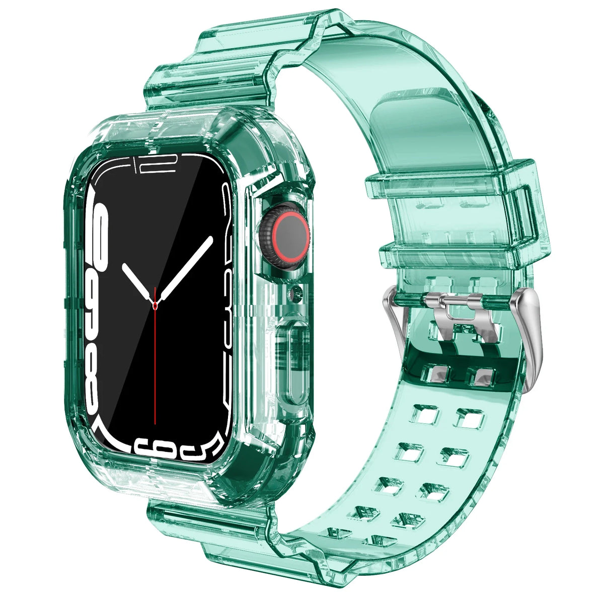 Apple Watch Transparent Silicone Band with Matching Case