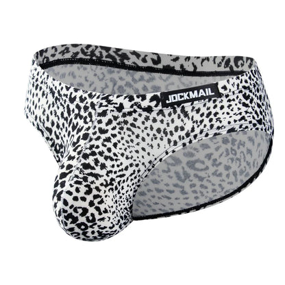 4pcs Leopard Print Sexy Briefs Men Bikini Underwear Slip Hombre Calzoncillos Hombre Kinckers Men Briefs Pouch Cuecas Underwear