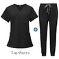 Unisex V-Neck Scrub Set with Jogger Pants