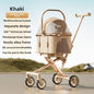 3 in 1 Pet Stroller for 20LBS Dogs Cats with Detachable Carrier Foldable Pet Travel Carrier for Car Seat Hand Carry Safe Outings