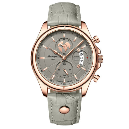 POEDAGAR Luxury Man Wristwatch Chronograph Date Waterproof Leather Men Watch Casual Quartz Men's Watches Sports Male Clock Reloj