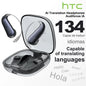 HTC NE38 Bluetooth V6.0 Earphone AI Translation Earbuds OWS Titanium-Wire Wireless Headphones HD Calls Ultralight Earhook