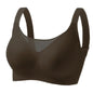 Women's Seamless Jelly Bra Plus Size Anti-Exposure Large Cup Large Breast Anti-Sagging and Side Breast Support Bra for Women