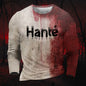 I'M Fine Bloody Shirt Problem Print Playeras Para Hombres T Shirt Women Funny Halloween Blood Clothes Hoodie