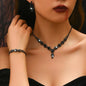4PCS Fashion Elegant Crystal Jewelry Sets for Women Rhinestones