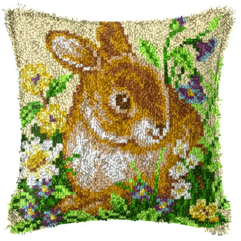Cats Latch Hook Kits Pillow Cover