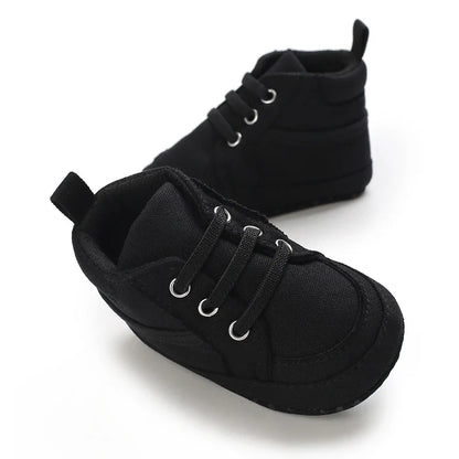 Baby Learning Walk Shoes, Striped PU Sports Shoes for Infants 0-18m