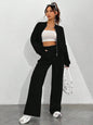Fashion Two-piece Women's White Sports Suit Loose Sports Shirt+casual Pants Sets Sportswear Women Clothes Tracksuit Women Outfit