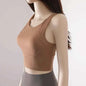 Women's Sport Fixed Chest Pad Athleisure Bra