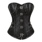Steampunk Corset Women Plus Size Pirate Corset Top Overbust Halloween Lace Up Costume Gothic Steampunk Corset Metallic Red Brown