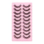 10Pairs 3D Mink Lashes Russian Strip Lash Dramatic False Eyelashes Faux Cils Makeup Fake Eyelash Extension Maquiagem