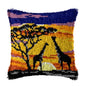 Cow Horse Elephant Animal Carpet Embroidery Set Cartoon Cat Smyrna Latch Hook Kit DIY Knot Pillow Package Pillow Buttons Package