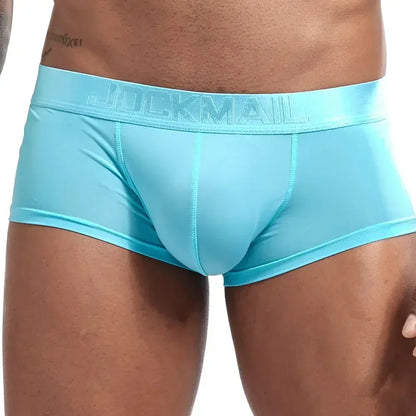 Sexy Underwear Men Boxer Panty Shorts Ice Silk Original  Panties Breather Boxer Briefs Ultra-thin Transparent Fun Gay Underwear