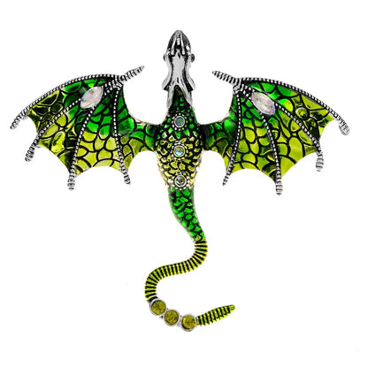 CINDY XIANG Enamel Fly Dragon Brooch Beautiful Legand Animal Pin 3 Colors Available Winter Jewelry High Quality New 2022