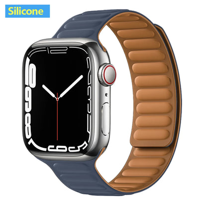 Apple Watch Magnetic Link Band, Leather or Silicone