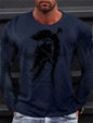 Sparta Vintage Graphic Men's Long Sleeve T-shirt for Men Clothing Casual Tops Tee Fashion 3D Full Printing Tshirt Streetwear