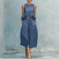 Spring Summer Vacation Outfits Woman 2026 Elegant O Neck Sleeveless Tank Top And Wide Leg Trousers Suit Casual Ruffle Loose Sets