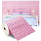 70cmx1/5/10m 3D Wallpaper Decoration Self-Adhesive Antique Foam Brick