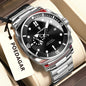 POEDAGAR Top Fashion Luxury Watch For Men Waterproof Luminous Date Men's Watches Stainless Steel Business Quartz Male Wristwatch