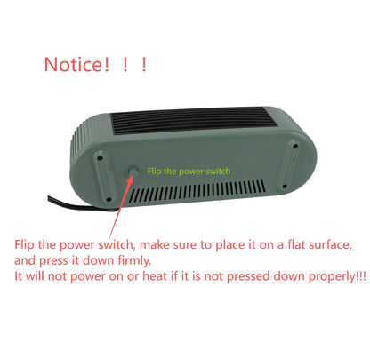 AOFEN Desktop Personal Heater Level 2 (800W-1000W) Rapid Heating in 2 Seconds Compact Size Office Space Heater Foot Warmer with Automatic Power-Off