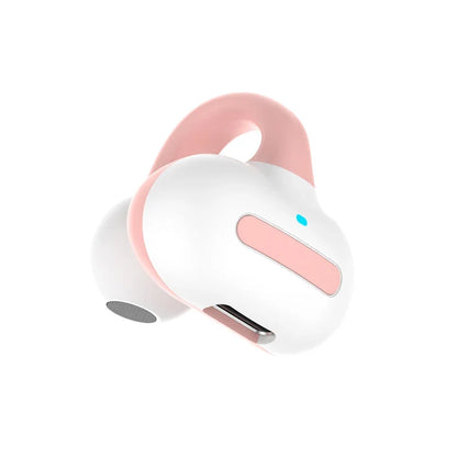 Single Bone Conduction Earphone Bluetooth Compatible V5.3 Ear Clip on Wireless Headphones Sports Headsets Ear Hook Earphones
