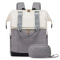 Cream Color Women Travel Laptop Backpack Large Capacity Multi-Piece Luggage Bag Simple Versatile Shoulder School Bag Travel Bags