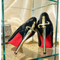 New Red Sole High Heels Women's Thin Heel Pointed Toe Metal Sword Sexy