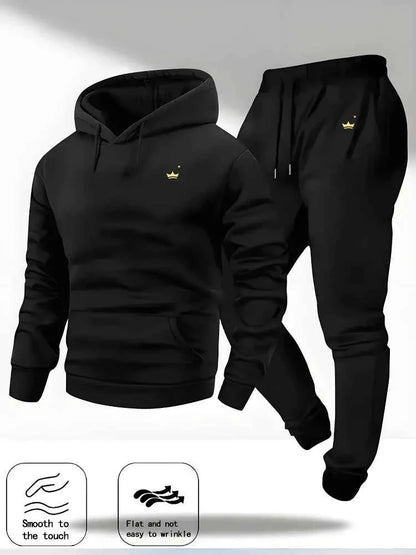 Crown Logo Hooded Sportswear Set